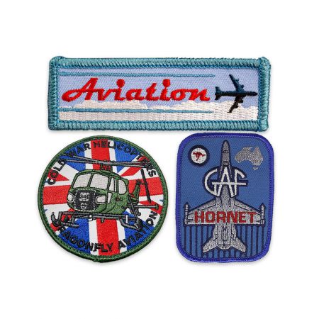 Bespoke Aviation Woven Patch With Choice Of Backing.