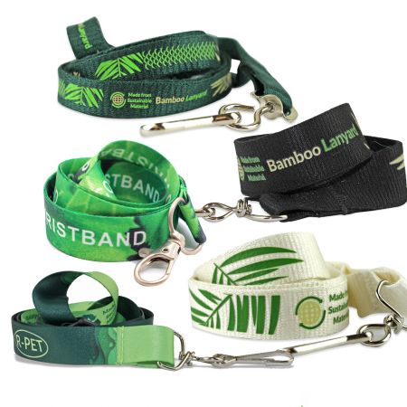 Custom Pattern Bamboo Lanyard.