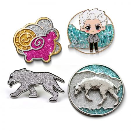 Custom Bling/Glitter Pin - Custom Bling Enamel Pin Manufacturer