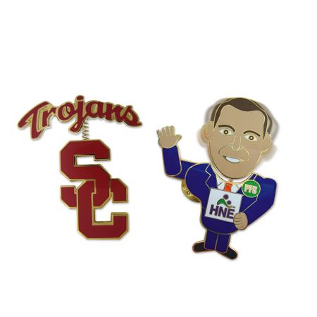 Movable Bobble Head  Pin.