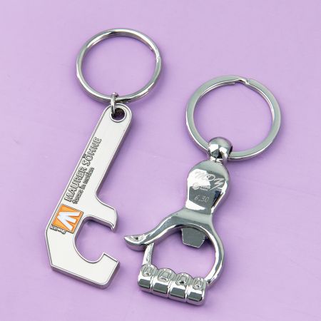 Custom Bottle Opener Keychain - Custom-made Stainless Steel Cap Opener Key Holder