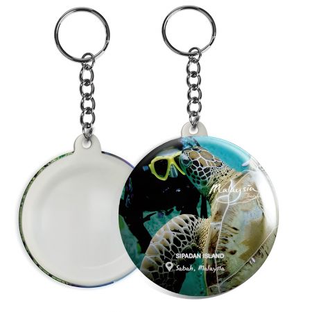 Gương móc khóa huy hiệu nút tùy chỉnh.