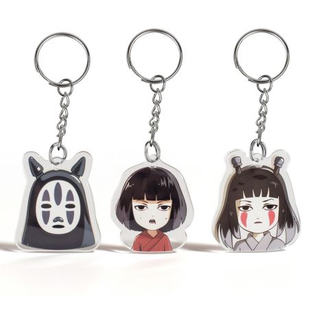 Promotional Custom Cartoon Acrylic Keychain.