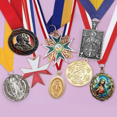 Individuelle katholische Medaille