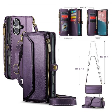 Werbliches verstellbares Crossbody-Handy-Portemonnaie.