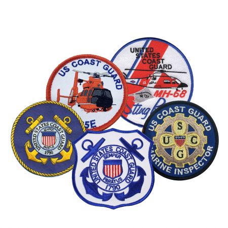 Emblema Personalizado da Guarda Costeira - Emblema da Guarda Costeira de Alta Qualidade Sem MOQ