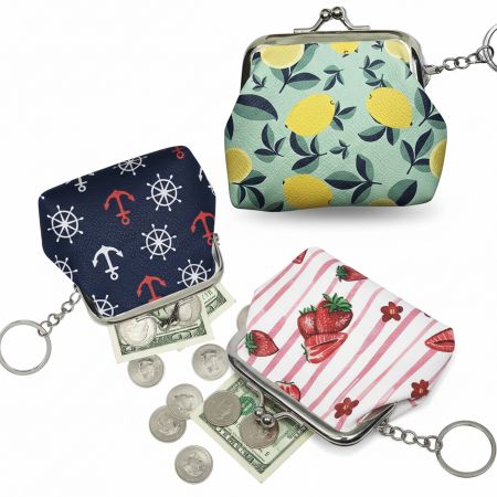 Доступные персонализированные монетницы для ключей.