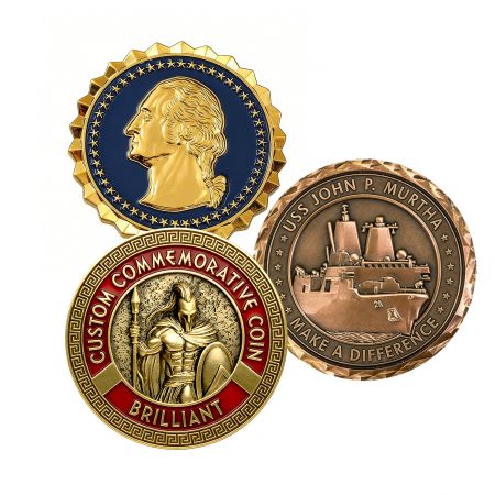 Moedas de Lembrança de Esmalte Duro Personalizadas.