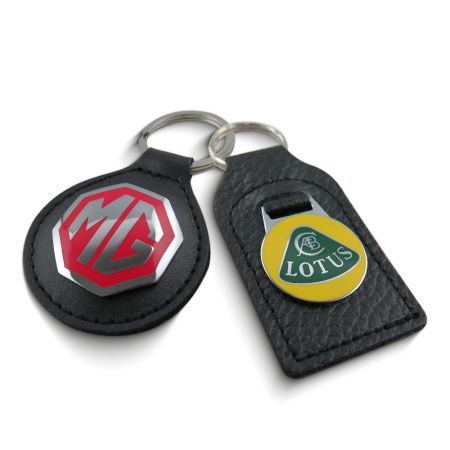 Custom Corporate Leather Keychain.