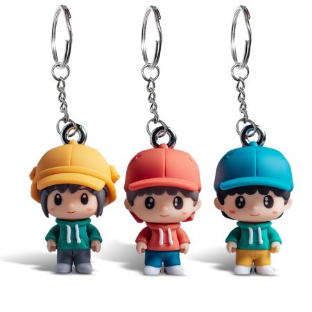 Attractivus Custom Cubic Character Soft PVC Keyring.