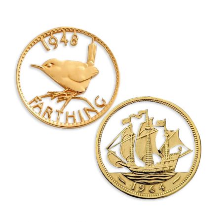 Đồng xu cắt ra bằng hợp kim kẽm.