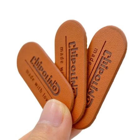 Custom Leather Branding Labels.