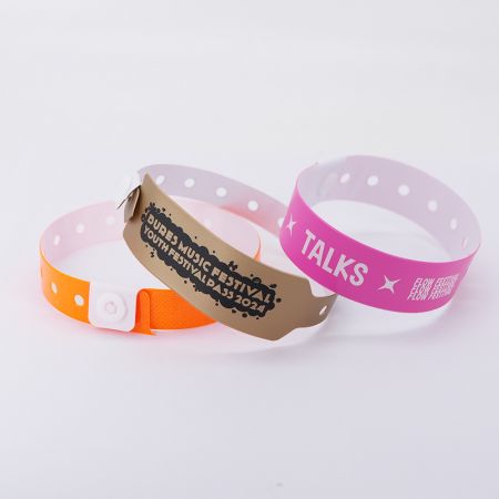 Pulsera de PVC vinílico duradera e impermeable