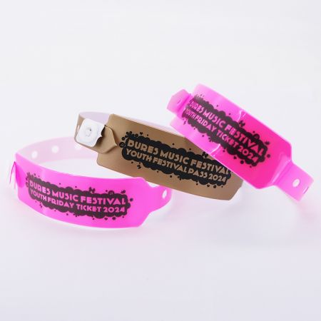 Usus unius temporis PVC Vinyl Wristband