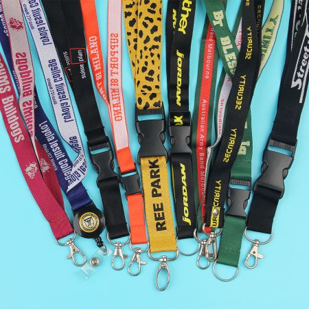 Benutzerdefinierte doppelseitige gewebte Lanyard - Benutzerdefinierte doppelseitige gewebte Lanyard