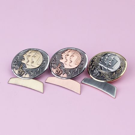 Personalized Dual Coated Pin.