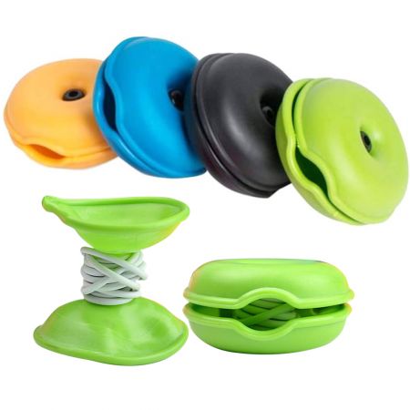 Enveloppe de câble d'écouteurs en silicone personnalisée.