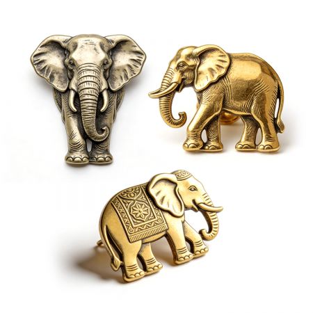 شارة الفيل المصممة حسب الطلب.