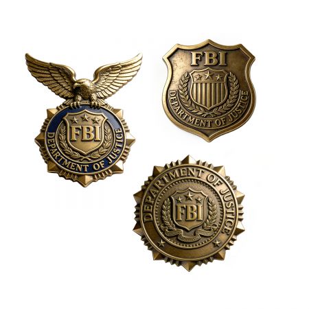 맞춤형 미국 연방 요원 배지.