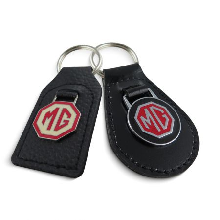 Handmade Custom Logo Leather Gift FOB Keychain.