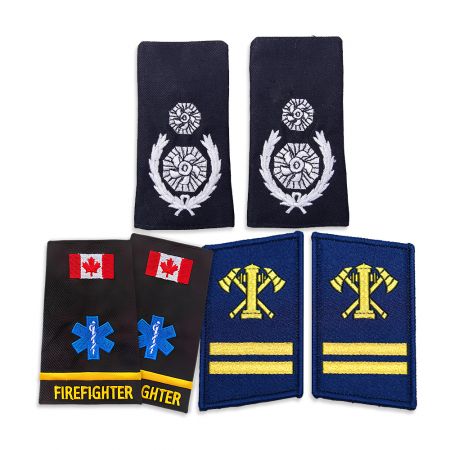 Custom Firefighter Embroidery Epaulette - Custom Firefighter Uniform Embroidered Epaulettes.