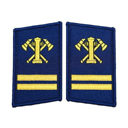 Abzeichen für Feuerwehrleute.