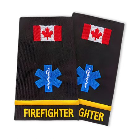 Customized Firefighter Embroidered Rank Insignia.