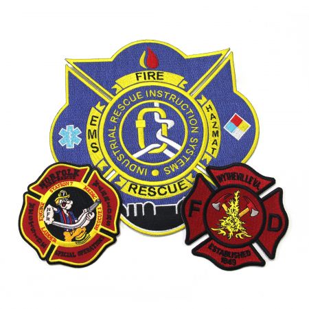 Multi Design Firefighter Embroidered Patch.