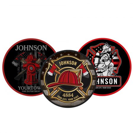 Custom Firefighter Printed Patch - Customized Printed Firefighter Patch