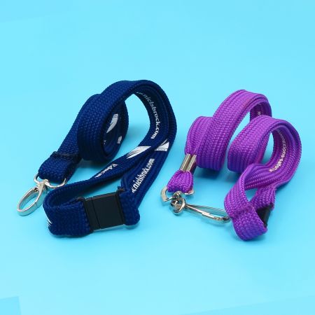 حبل عنق مسطح مخصص بطباعة CMYK.