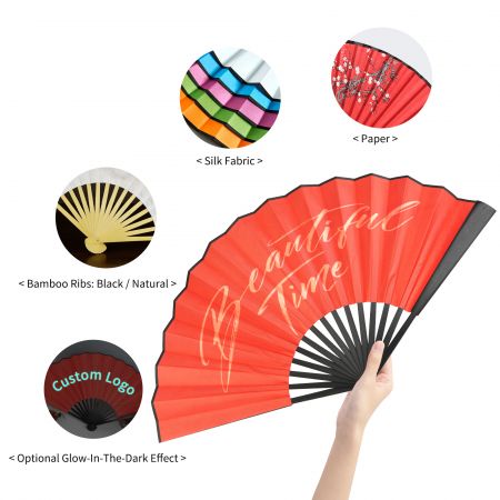 Factory-Direct Affordable Vintage Silk Folding Fans.