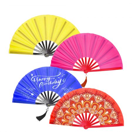 맞춤형 인쇄 접이식 부채.