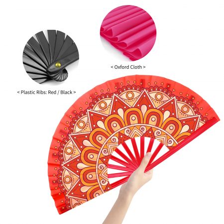 맞춤형 레이브 접이식 부채.