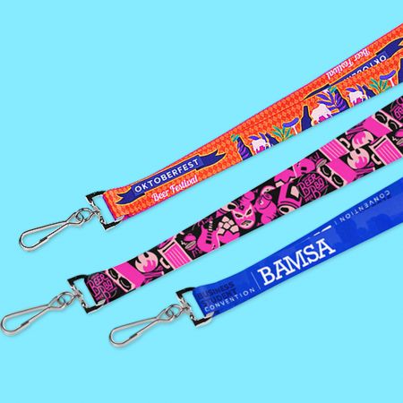 Kustomisasi Lanyard yang Sepenuhnya Terurai dengan Cetak Sablon.