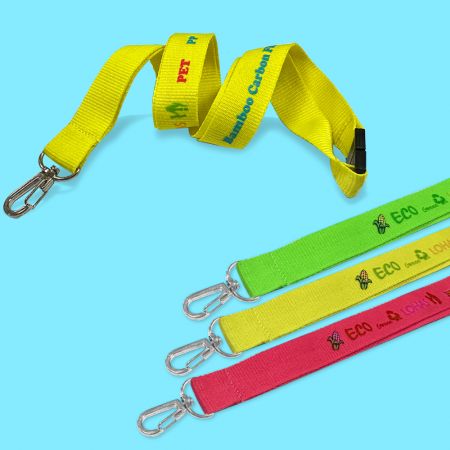 Lanyard Leher Eco-Kompos yang Dapat Disesuaikan dengan Warna Penuh.