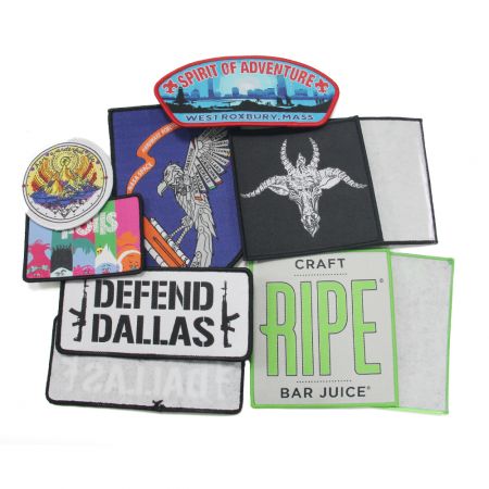 رقعة منسوجة للملابس المخصصة. - شارة منسوجة مخصصة.