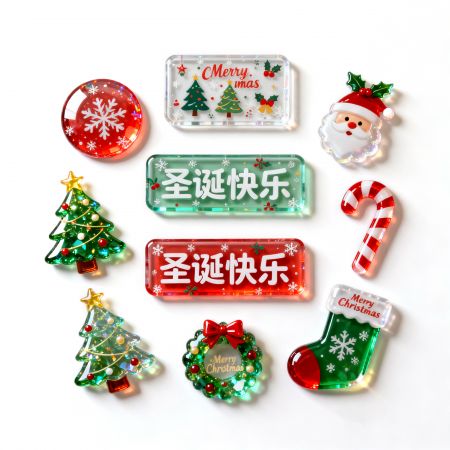 Custom Photo Glass Decorative Fridge Magnet .