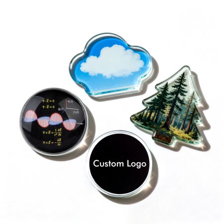 Glass Christmas Fridge Magnet Customization.