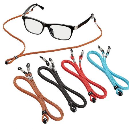 רצועת עור עבור משקפיים מותאמים אישית.