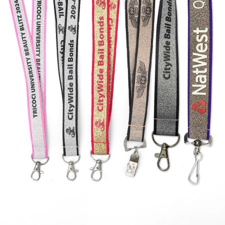 Custom Glitter Lanyard - Sparkle Custom Lanyard