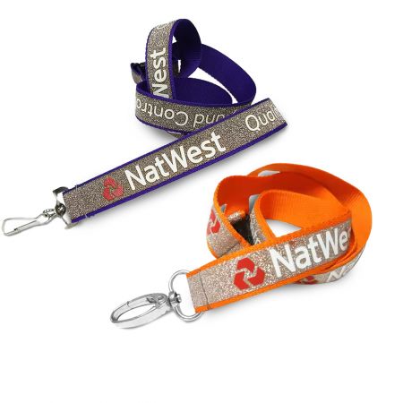 Erschwinglicher benutzerdefinierter Glitzer-Lanyard.