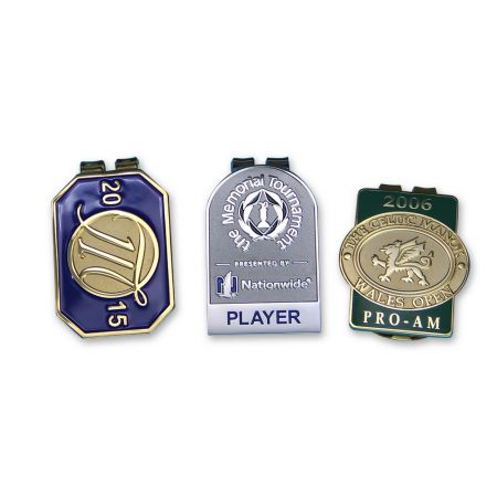 Clip de cash de golf avec marqueur de balle.