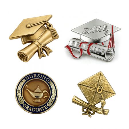 دبابيس مخصصة لحفل التخرج.