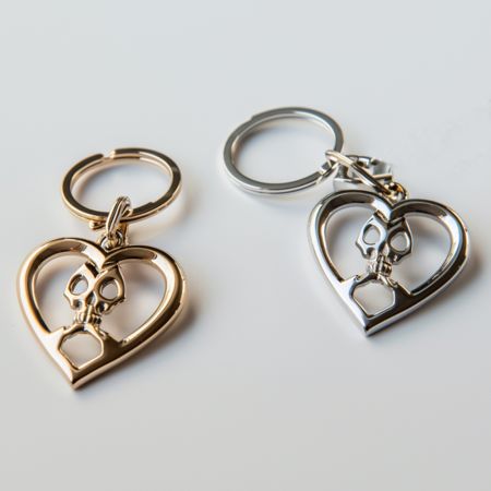 Unique Heart Shaped Hollow Out Keychain.