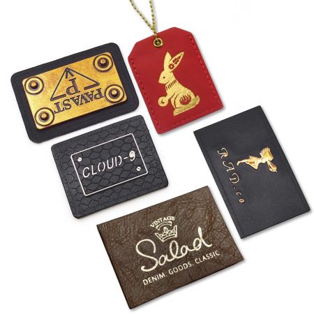 Custom Hot Foil Leather Patch - Premium Custom Hot Foil Leather Patch