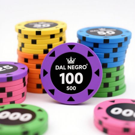 Benutzerdefinierter Einlage-Pokerchip. - Benutzerdefinierte Pokerchips mit eingelegtem Logo.