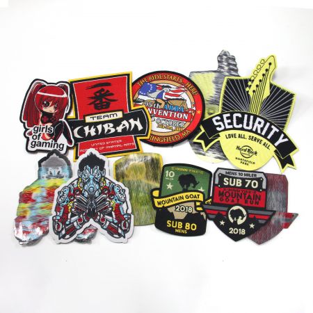 رقعة منسوجة ملصقة بالحديد حسب الطلب. - رقعة منسوجة مخصصة لنقل الحرارة.