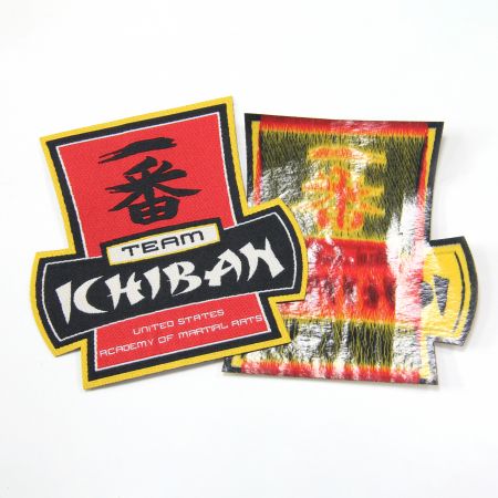 Miếng vá dệt sắt theo yêu cầu.