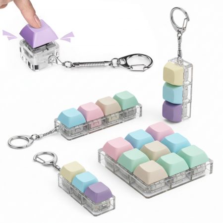 Custom keyboard keychain - Quisque keyboard Fidget Keychains