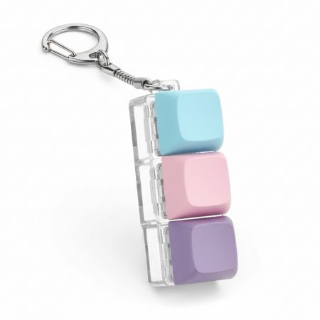 Móc khóa bàn phím cao su có logo tùy chỉnh.